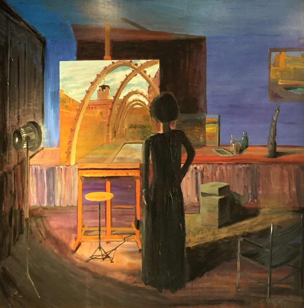 Pintura. Obra Josep Maria Roca Tarragó. Estudi de pintura 100 x 100 cm
