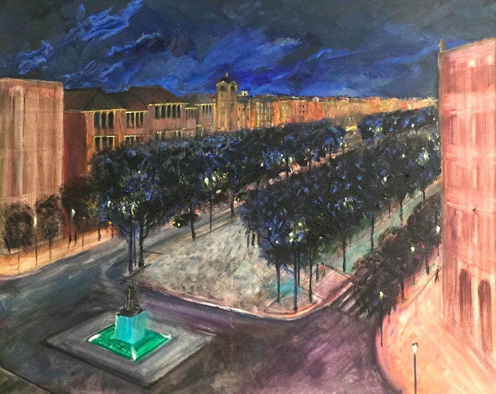 Pintura Josep Maria Roca Tarragó. Rambla de Tarragona 80 x 60 cm.