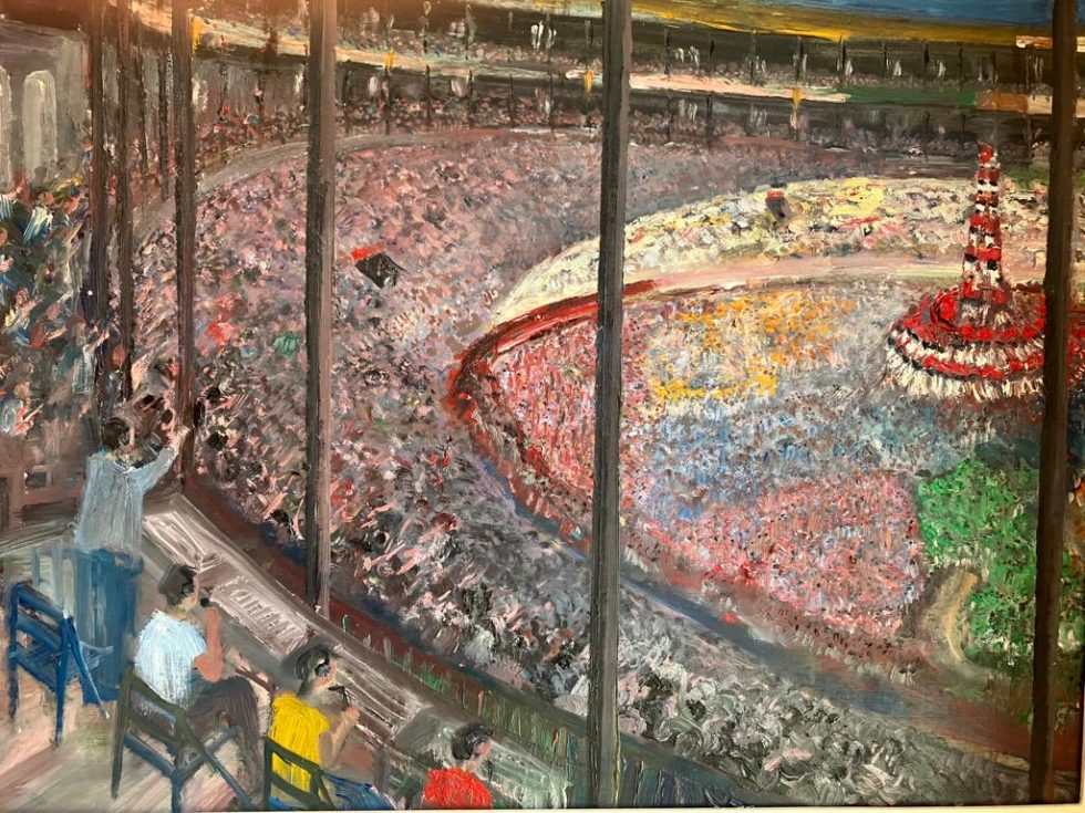 Pintura Josep Maria Roca Tarragó. Castell de deu al Concurs de Tarragona 60 x 50 cm.